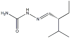 [R,(-)]-2-Ethyl-3-methylbutyraldehydesemicarbazone 구조식 이미지