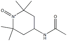 1-Oxo-2,2,6,6-tetramethyl-4-(acetylamino)piperidinium Structure