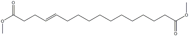 4-Hexadecenedioic acid dimethyl ester 구조식 이미지