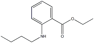 o-(Butylamino)benzoic acid ethyl ester Structure