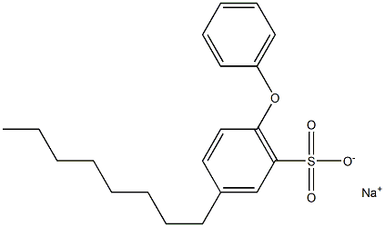 3-Octyl-6-phenoxybenzenesulfonic acid sodium salt 구조식 이미지