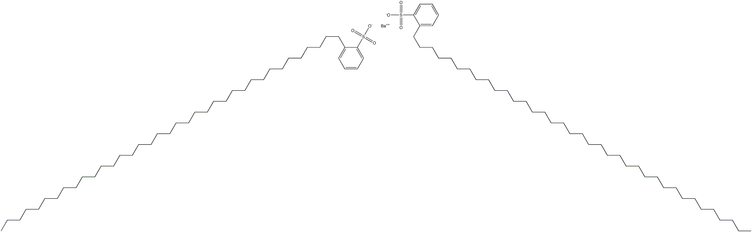 Bis[2-(heptatriacontan-1-yl)benzenesulfonic acid]barium salt Structure