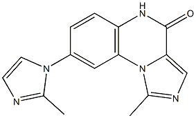 1-Methyl-8-(2-methyl-1H-imidazol-1-yl)imidazo[1,5-a]quinoxalin-4(5H)-one Structure