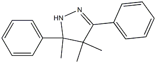 4,5-Dihydro-4,4,5-trimethyl-3,5-diphenyl-1H-pyrazole 구조식 이미지