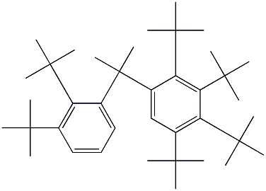 2-(2,3,4,5-Tetra-tert-butylphenyl)-2-(2,3-di-tert-butylphenyl)propane Structure