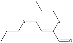 2,4-Bis(propylthio)-2-butenal Structure