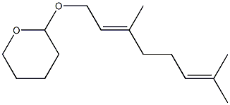 (E)-1-(Tetrahydro-2H-pyran-2-yloxy)-3,7-dimethyl-2,6-octadiene 구조식 이미지