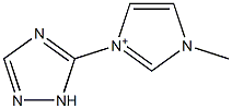 1-Methyl-3-(1H-1,2,4-triazol-5-yl)-1H-imidazol-3-ium Structure