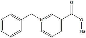 1-Benzyl-3-(sodiooxycarbonyl)pyridinium 구조식 이미지