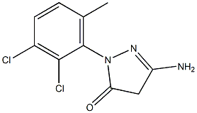 3-Amino-1-(2,3-dichloro-6-methylphenyl)-5(4H)-pyrazolone 구조식 이미지