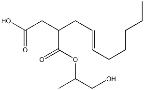 2-(2-Octenyl)succinic acid hydrogen 1-(2-hydroxy-1-methylethyl) ester Structure