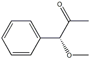 [R,(+)]-1-Methoxy-1-phenyl-2-propanone Structure