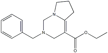 2-Benzyl-1,2,3,5,6,7-hexahydropyrrolo[1,2-c]pyrimidine-4-carboxylic acid ethyl ester Structure