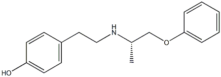 (-)-p-[2-[[(S)-1-Methyl-2-phenoxyethyl]amino]ethyl]phenol Structure