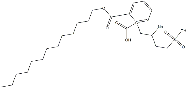 Phthalic acid 1-tridecyl 2-(2-sodiosulfobutyl) ester Structure