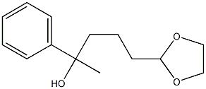 2-(4-Hydroxy-4-phenylpentyl)-1,3-dioxolane Structure