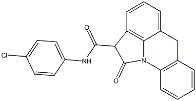 N-(4-Chlorophenyl)-1,2-dihydro-1-oxo-6H-pyrrolo[3,2,1-de]acridine-2-carboxamide 구조식 이미지