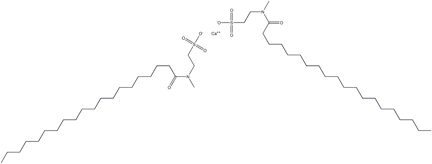 Bis[N-(1-oxoicosyl)-N-methyltaurine]calcium salt Structure