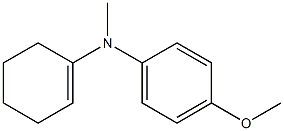 N-(1-Cyclohexen-1-yl)-N-methyl-4-methoxyaniline 구조식 이미지