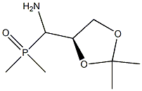 [(R)-(2,2-Dimethyl-1,3-dioxolan-4-yl)(amino)methyl]dimethylphosphine oxide Structure