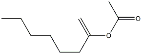 Acetic acid 1-methyleneheptyl ester Structure