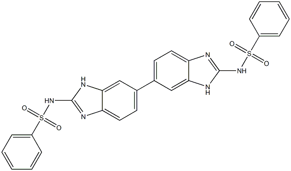 2,2'-Bis(phenylsulfonylamino)-6,6'-bi(1H-benzimidazole) Structure