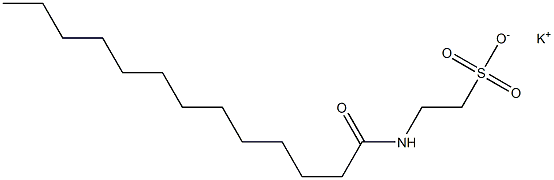 N-Tridecanoyltaurine potassium salt 구조식 이미지