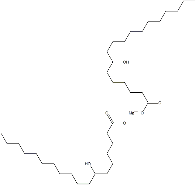 Bis(7-hydroxyoctadecanoic acid)magnesium salt Structure