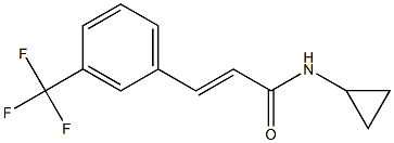 N-Cyclopropyl-m-trifluoromethylcinnamamide 구조식 이미지