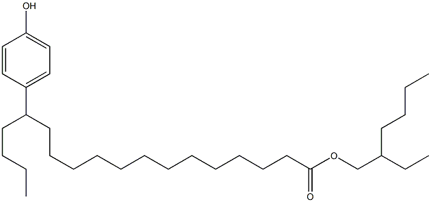 14-(4-Hydroxyphenyl)stearic acid 2-ethylhexyl ester 구조식 이미지