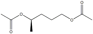 [R,(-)]-1,4-Pentanediol diacetate 구조식 이미지