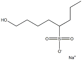 8-Hydroxyoctane-4-sulfonic acid sodium salt Structure