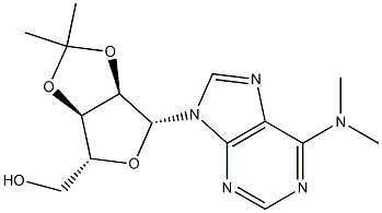 N,N-Dimethyl-2'-O,3'-O-(isopropylidene)adenosine 구조식 이미지