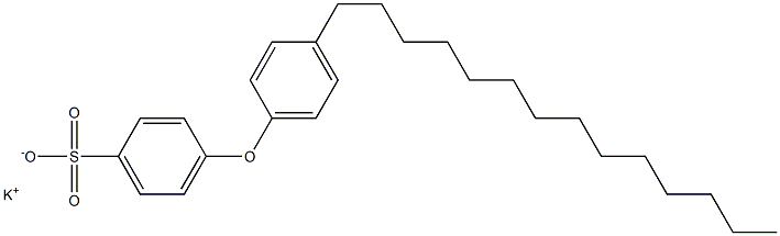 4-(4-Tetradecylphenoxy)benzenesulfonic acid potassium salt 구조식 이미지