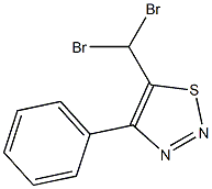 4-(Phenyl)-5-dibromomethyl-1,2,3-thiadiazole 구조식 이미지