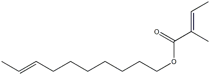 (E)-2-Methyl-2-butenoic acid 8-decenyl ester 구조식 이미지