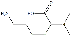 6-Amino-2-dimethylaminohexanoic acid 구조식 이미지