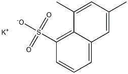 6,8-Dimethyl-1-naphthalenesulfonic acid potassium salt 구조식 이미지