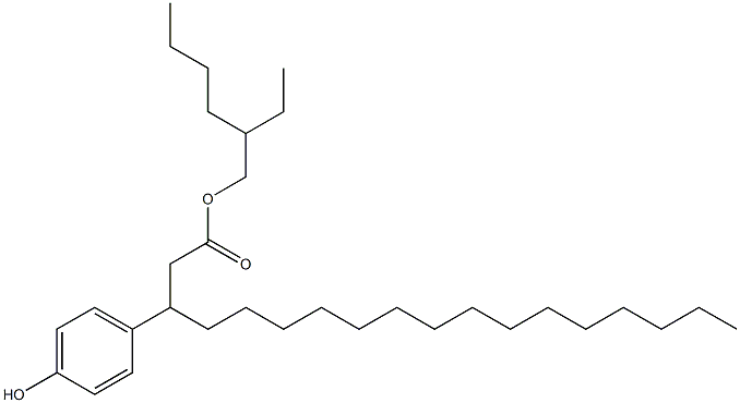 3-(4-Hydroxyphenyl)stearic acid 2-ethylhexyl ester 구조식 이미지