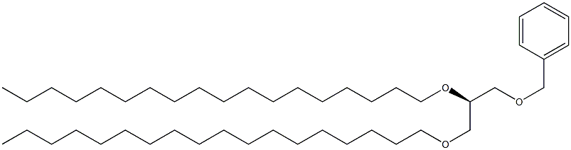 [R,(-)]-1-O-Benzyl-2-O,3-O-dioctadecyl-D-glycerol 구조식 이미지