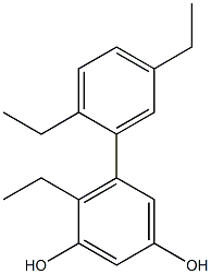 4-Ethyl-5-(2,5-diethylphenyl)benzene-1,3-diol Structure