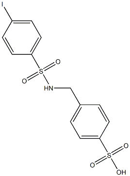 4-[(4-Iodophenylsulfonyl)aminomethyl]benzenesulfonic acid 구조식 이미지