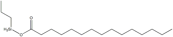 Pentadecanoic acid propylsilyl ester Structure