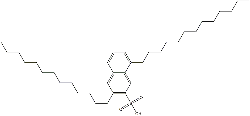 3,8-Ditridecyl-2-naphthalenesulfonic acid 구조식 이미지