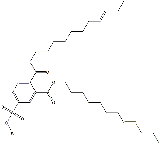 4-(Potassiosulfo)phthalic acid di(8-dodecenyl) ester 구조식 이미지