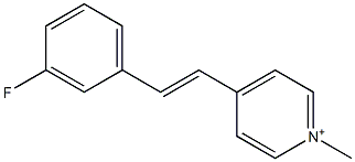 4-(3-Fluorostyryl)-1-methylpyridinium Structure