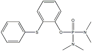 Di(dimethylamino)phosphinic acid [2-(phenylthio)phenyl] ester Structure