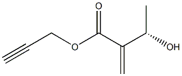 (3S)-3-Hydroxy-2-methylenebutyric acid 2-propynyl ester 구조식 이미지