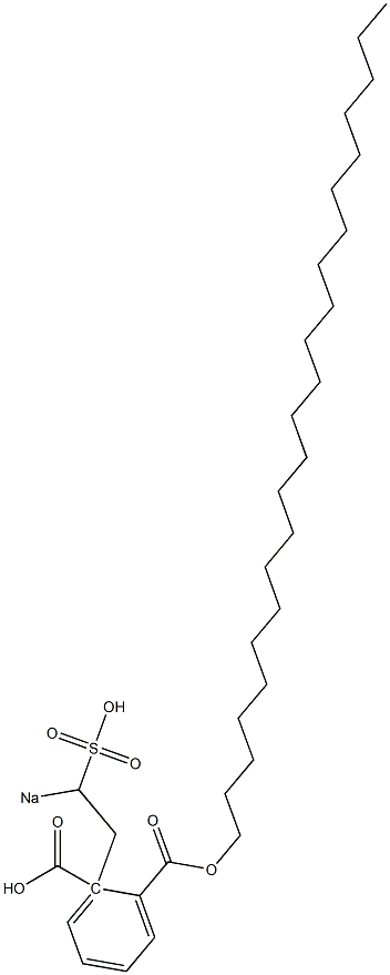 Phthalic acid 1-tricosyl 2-(2-sodiosulfoethyl) ester Structure