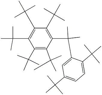 2-(Penta-tert-butylphenyl)-2-(2,5-di-tert-butylphenyl)propane 구조식 이미지